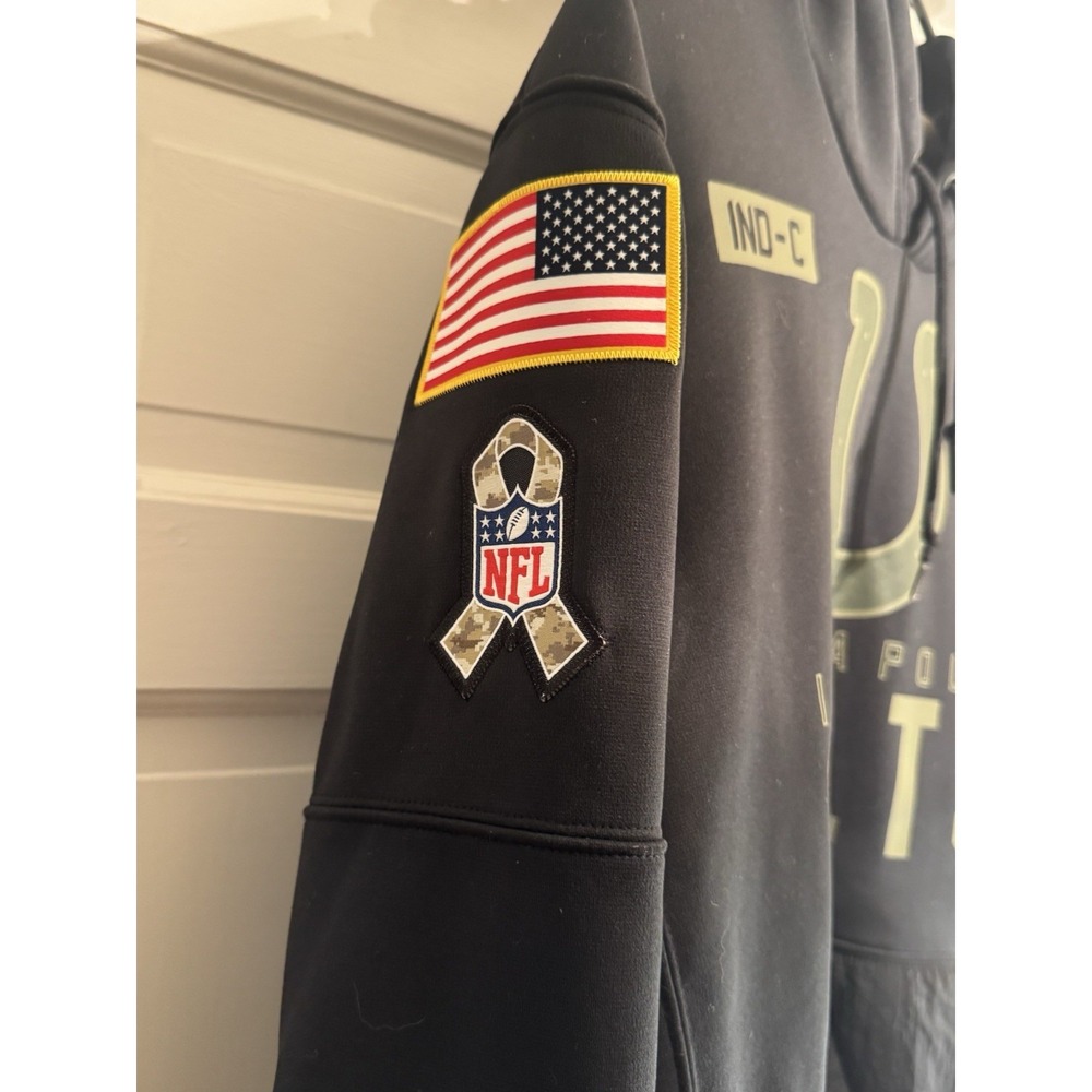 Nike Indianapolis Colts Men's Hoodie Large Camo Salute to Service - Picture 3 of 7